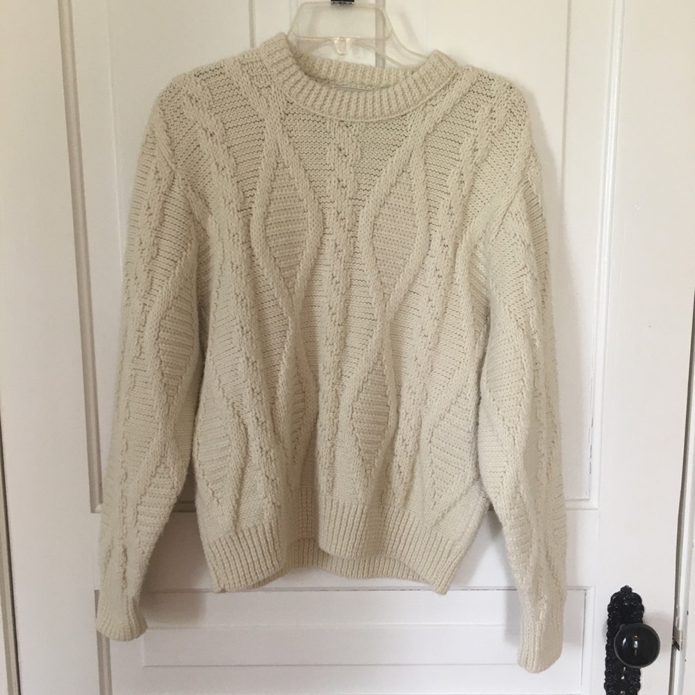 Cream knitted sweater